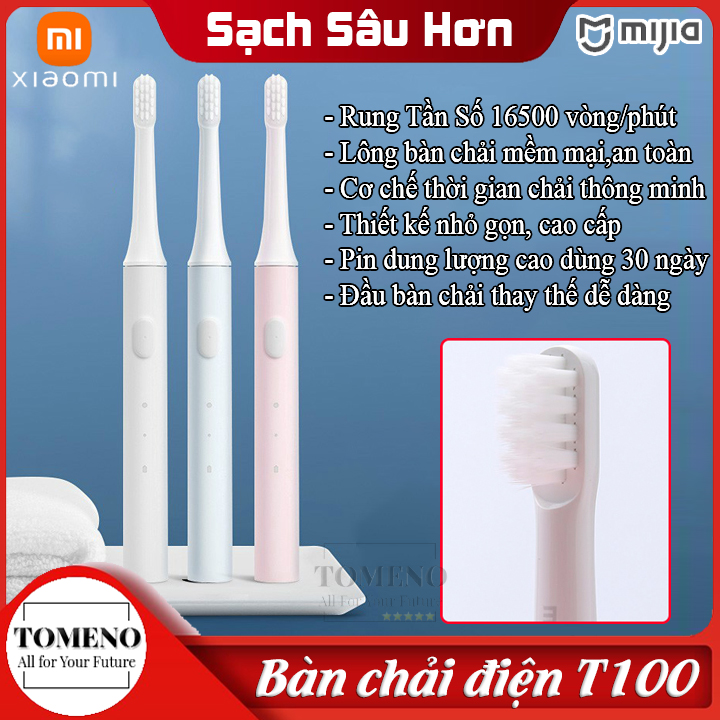Bàn chải đánh răng điện Xiaomi Mijia T100 làm sạch sâu và bảo vệ nướu hiệu quả hơn gấp nhiều lần so với bàn chải thường, Bàn chải điện , bàn chải điện cho bé , bàn chải đánh răng cho bé , bàn chải T100 , bàn chải điện T100