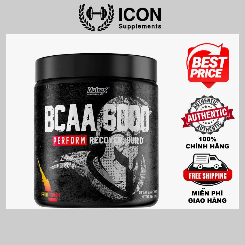 Thực phẩm bổ sung nutrex bcaa 6000 - hỗ trợ phục hồi và phát triển cơ bắp