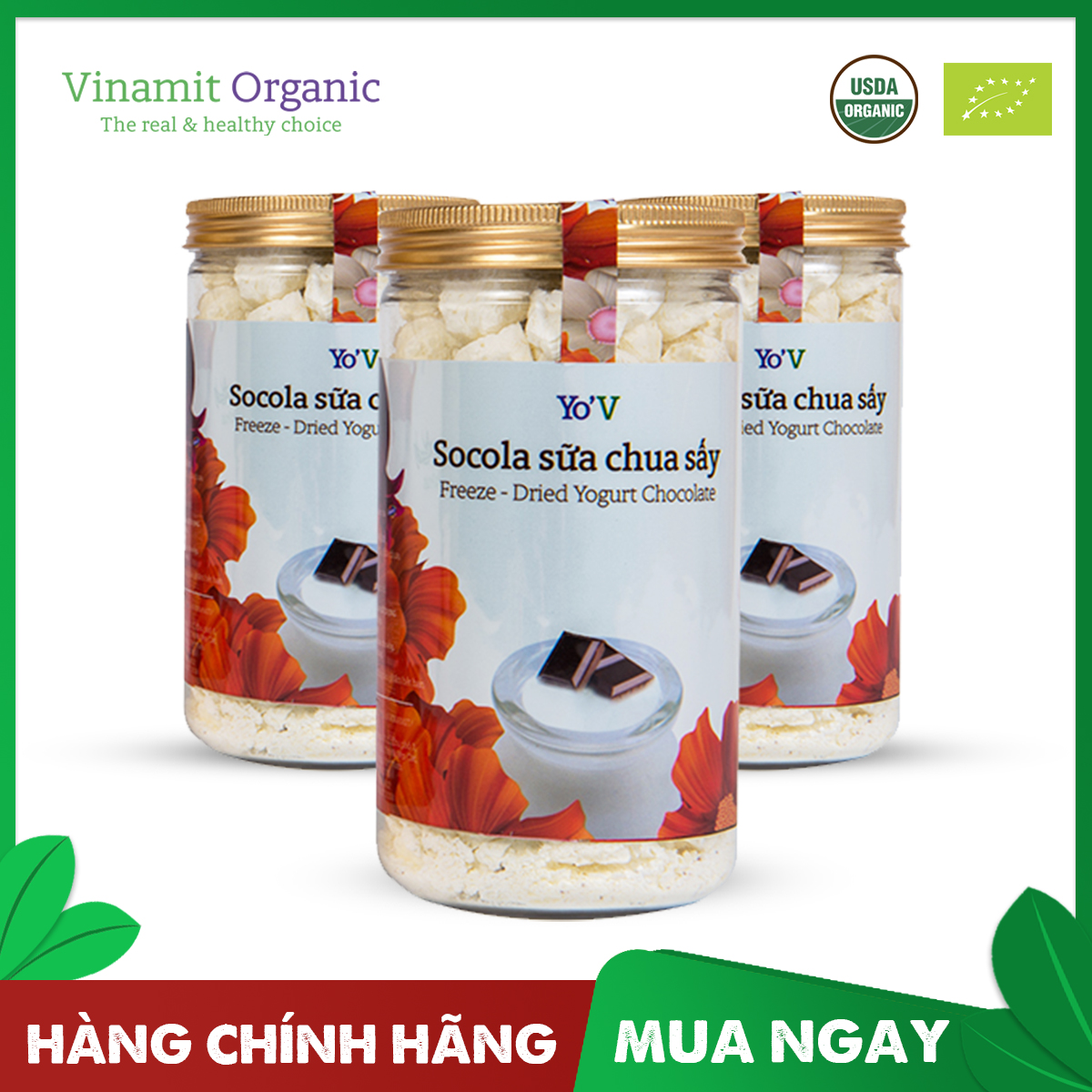 Sữa chua sấy YoV VINAMIT SOCOLA 120g (Lon)