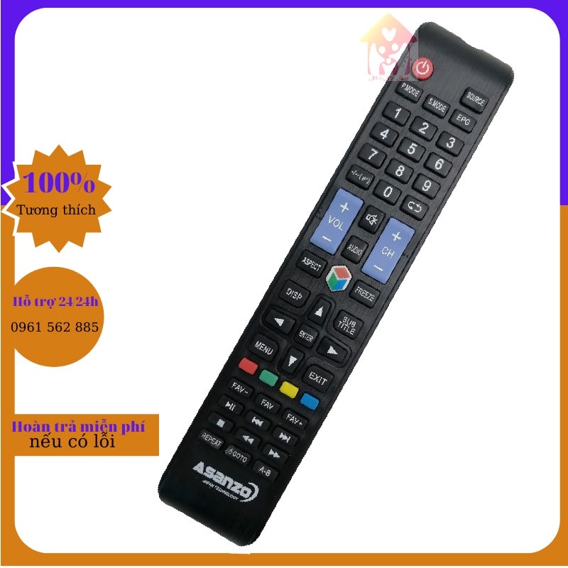 ASANZO-Điều Khiển TiVi Asanzo (Smart ss)-Remote tivi asanzo