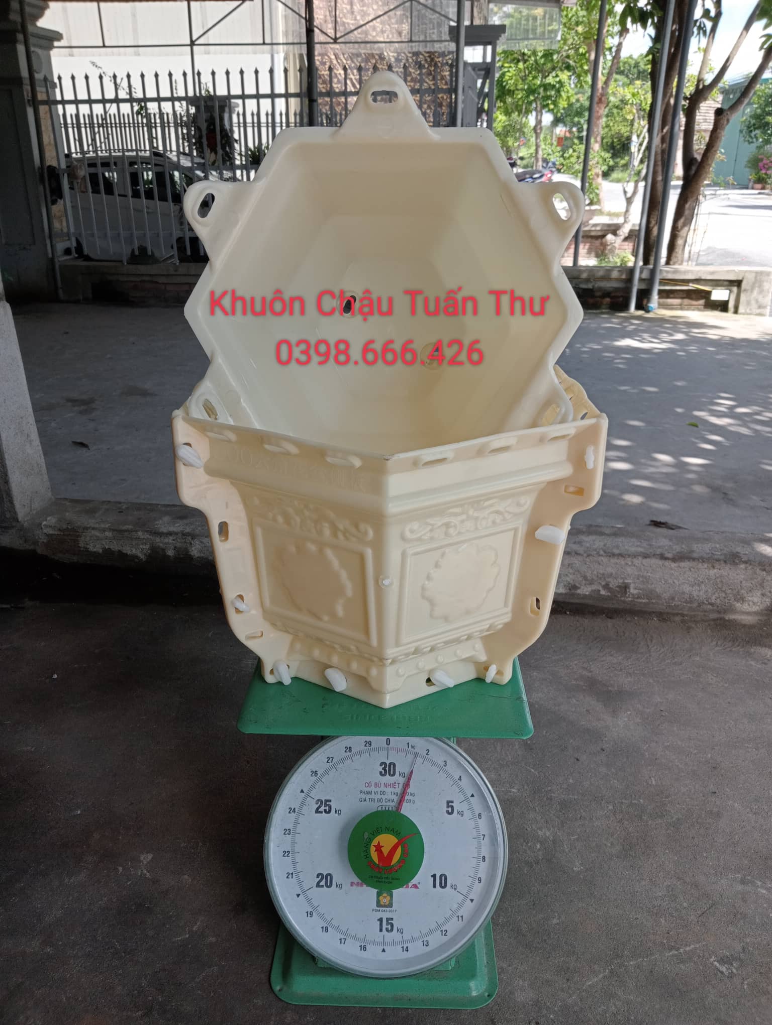 Khuôn đúc chậu cảnh lục giác 30 nhựa abs cao cấp