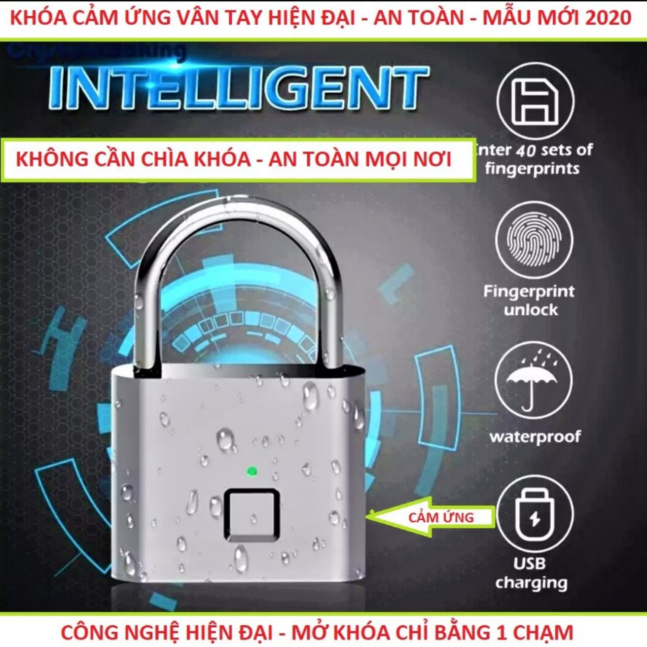 BỘ KHÓA CỦA NHÀ BẰNG VÂN TAY THÔNG MINH MẪU MỚI