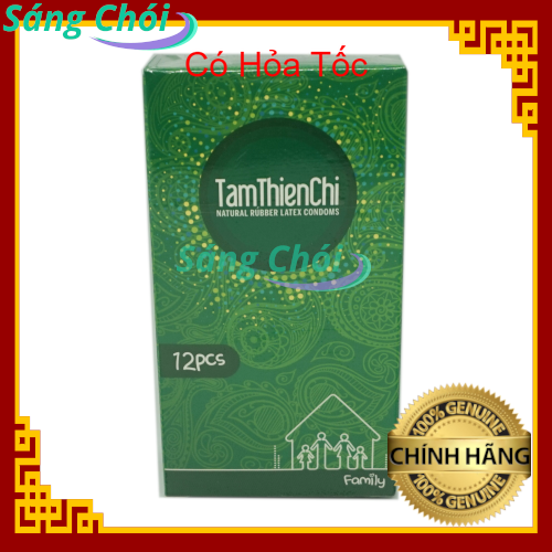 Bao Cao Su Tâm Thiện Chí Family (Gia Đình) Hộp 12 Chiếc - Tâm Thiện Chí Family Condoms 12s - BCS TTC