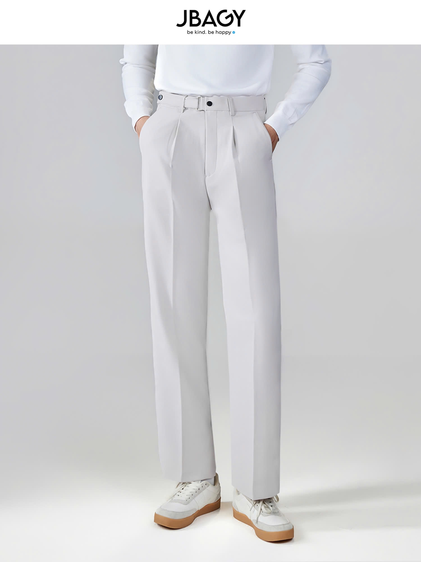 Quần âu nam ống suông vải co giãn dày dặn chất lượng cao cấp - đai chỉnh cạp tiện ích vận động thoải mái - JD0106