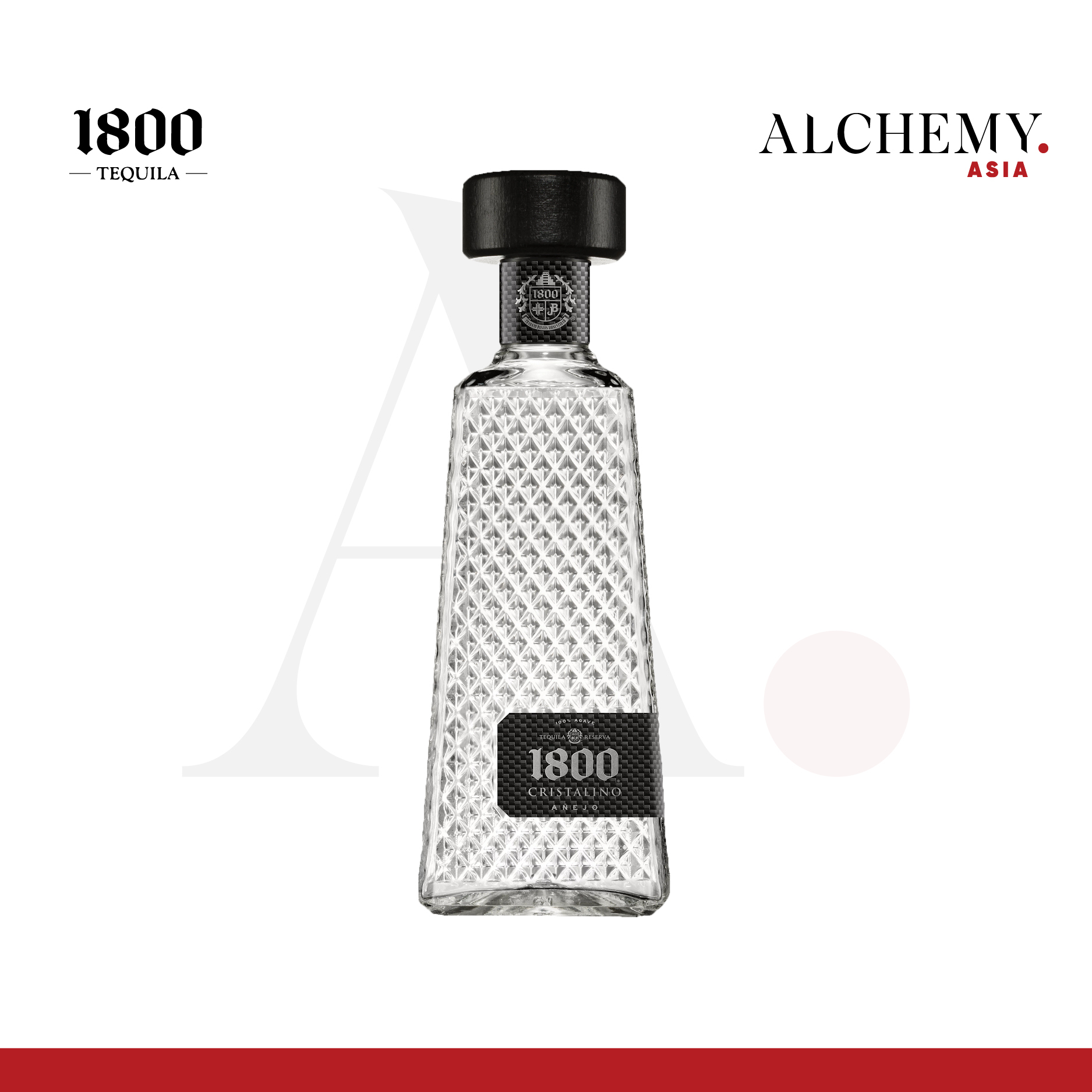 [Trên 18 tuổi] [Chính hãng] Rượu Tequila 1800 Cristalino 35% 750ml