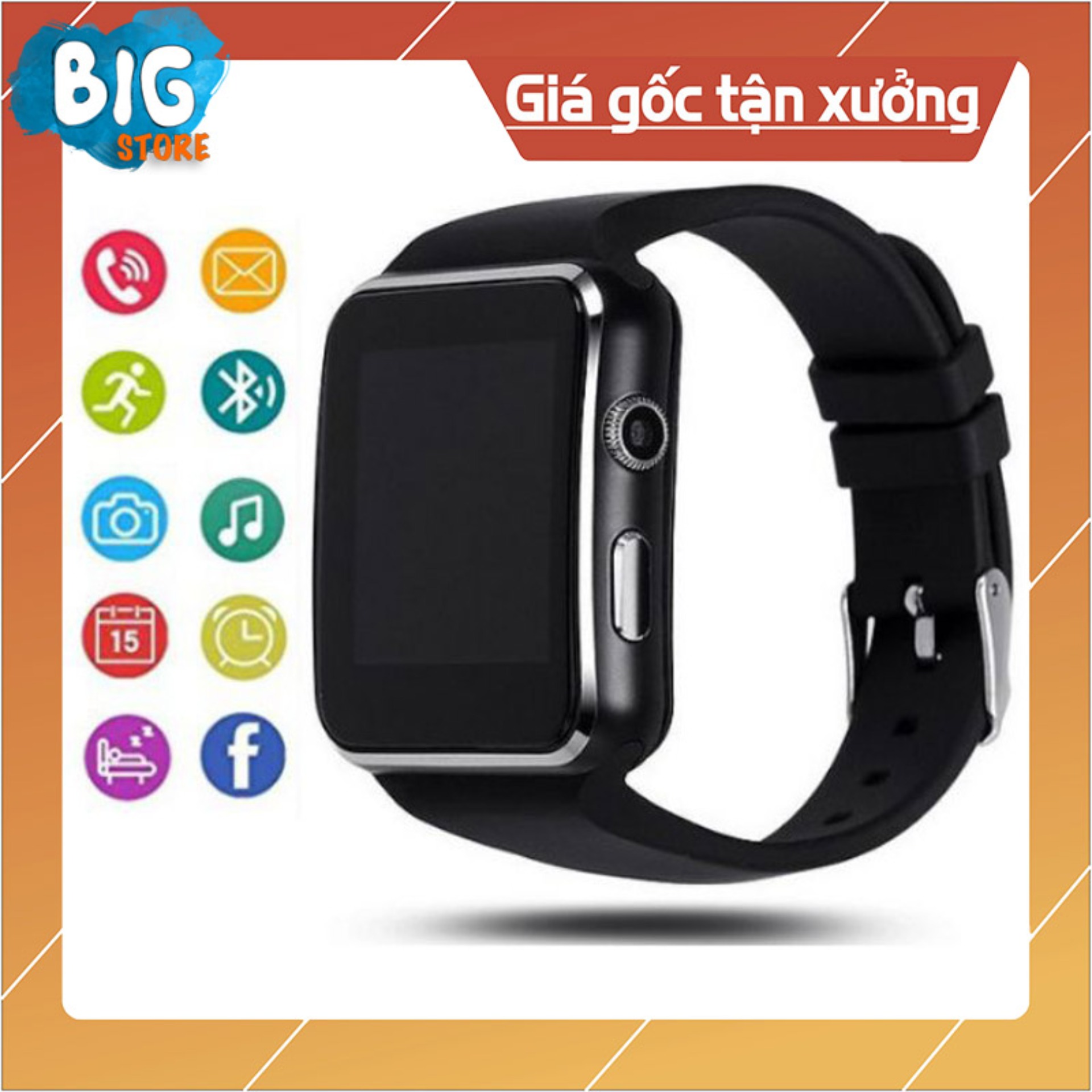 [Bản Tiếng Việt] Đồng hồ thông minh Smart Watch X6 Màn Hình Cong Cao cấp - Đồng hồ thông minh chống nước, Đồng hồ thông minh trẻ em, Đồng hồ thông minh có wifi, Đồng hồ thông minh giá rẻ - Vòng tay thông minh Thế giới đồng hồ thông minh