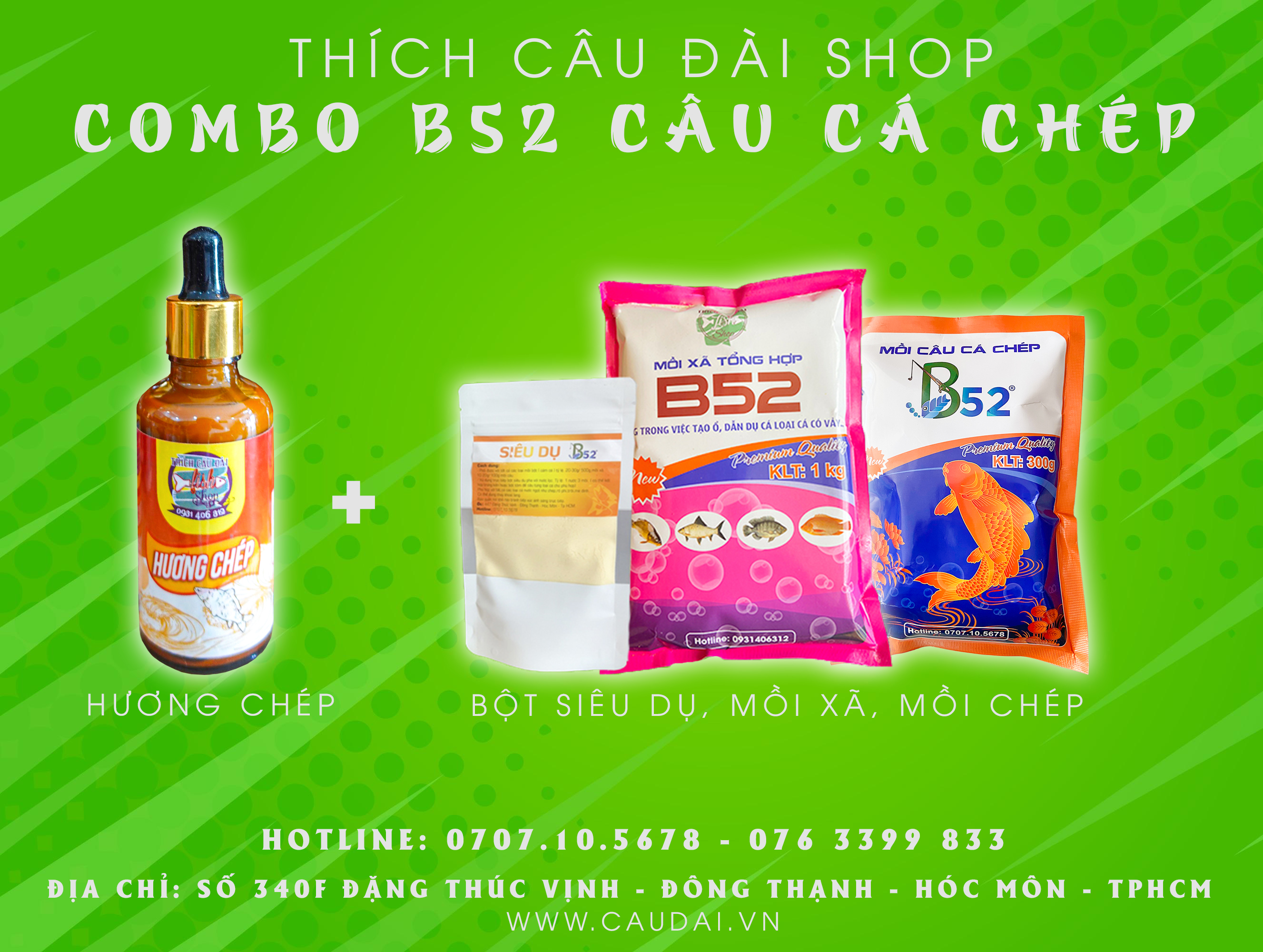 Combo câu chép nhạy cá