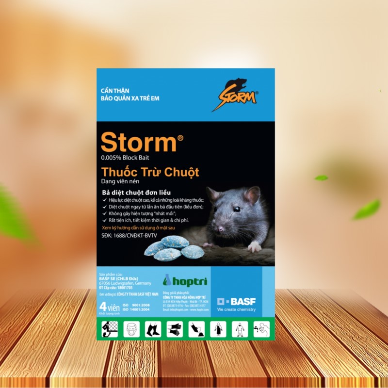 Thuốc diệt chuột Storm gói 1kg