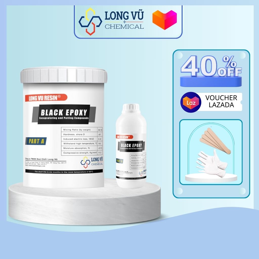 Keo đổ mạch điện tử 51AB - Keo Epoxy màu đen đổ bo mạch