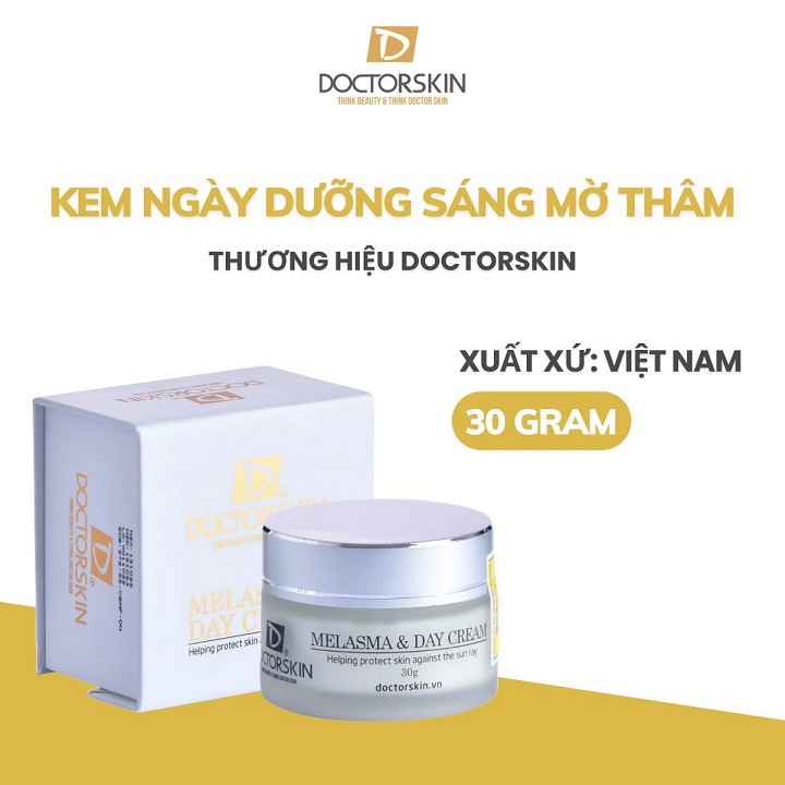 DOCTOR SKIN - KEM NGÀY DƯỠNG SÁNG MỜ THÂM NÁM MELASMA & DAY CREAM 30GR