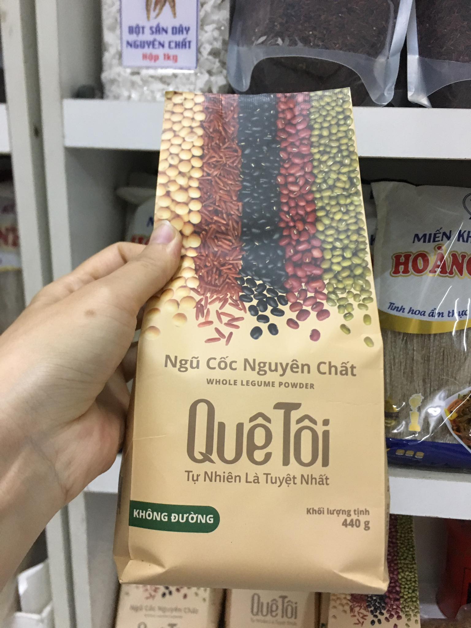 Bột ngũ cốc nguyên chất Quê tôi 440gr