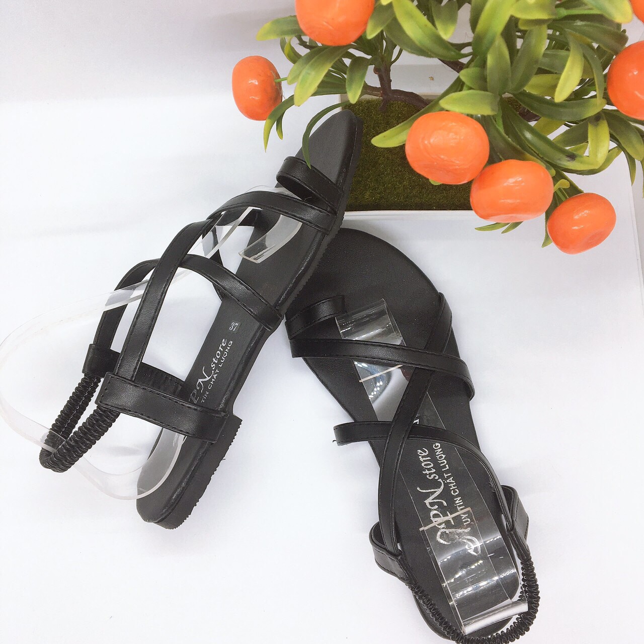 [HCM]sandal đế bệt quai mảnh chéo