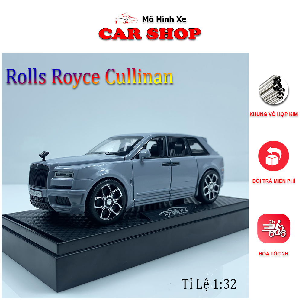 Mô hình xe Rolls Royce Cullinan tỉ lệ 1 32 có hộp meca