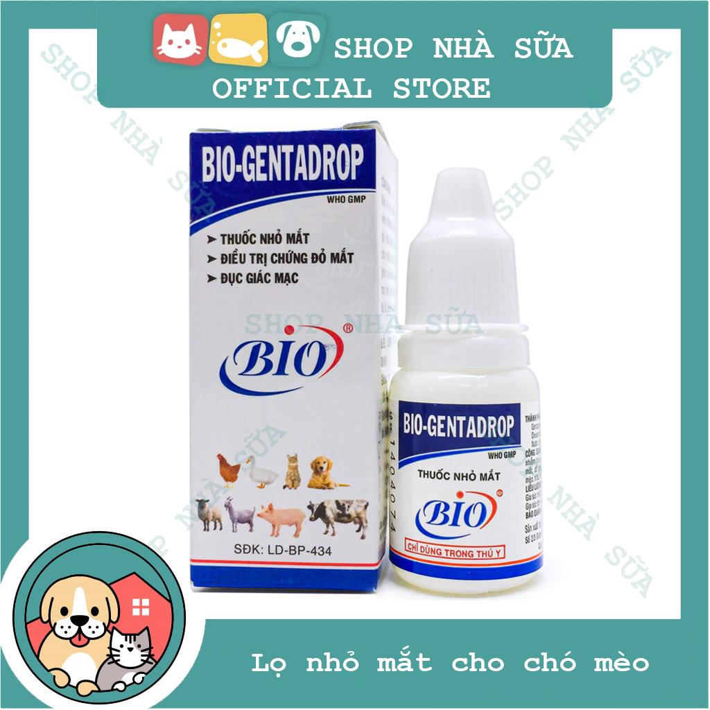 Thuốc trị đau mắt cho chó mèo - lọ nhỏ mắt cho chó mèo