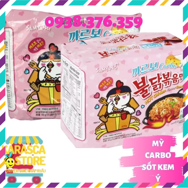 Mì Cay Hàn Quốc, Mì Cay Samyang Vị Carbonara Gói 130Gr