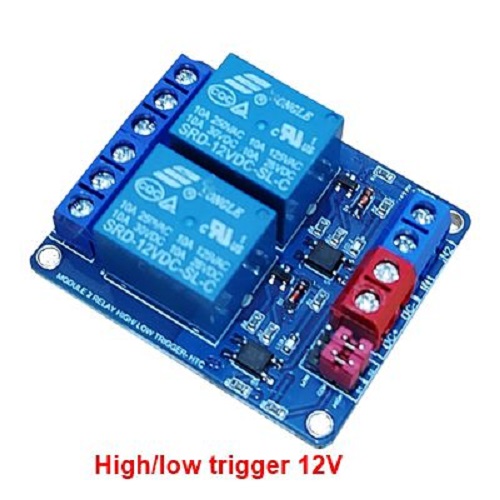 Module 2 relay 12vdc với opto cách ly kích high/low