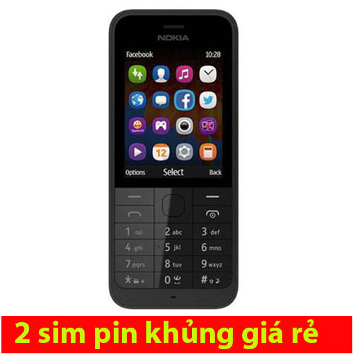 Điện thoại 2 sim Nokia 220 kèm pin sạc khủng giá rẻ cho người già