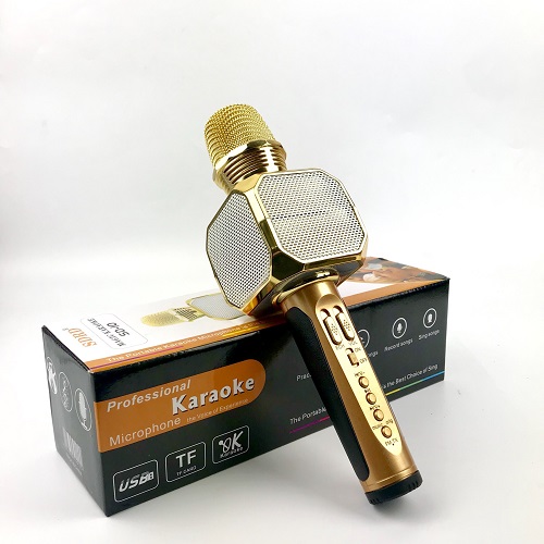 Mic Hát Karaoke Không Dây SD18 - Kèm Loa- Âm vang - Hát Ấm - Mic hát karaoke cầm tay mini - Micro hát trên xe hơi - Mic hát karaoke hay nhất hiện nay - Bảo hành 1 đổi 1 tại BamBo'Store