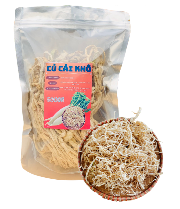 Củ Cải Sấy Khô Gói 500g