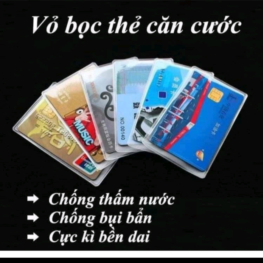 Túi nilon lụa mờ bọc thẻ căn cước - bằng lái xe - thẻ atm - thẻ sinh viên .v.v.v