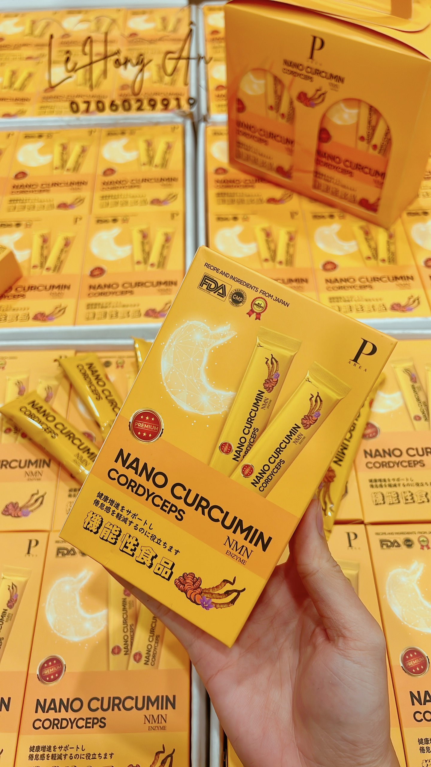 Thạch nghệ đông trùng hạ thảo nmn nano curcumin 247 chính hãng nhật bản