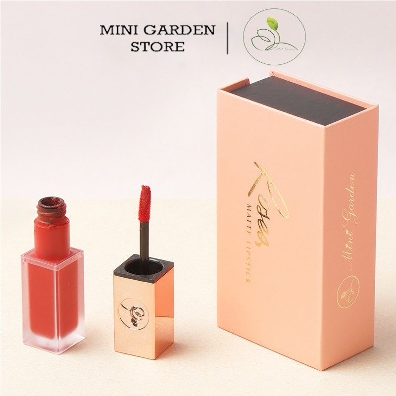 Son kem lì roses matte lipstick minigarden 6ml không trôi màu son trong 8 tiếng siêu đẹp
