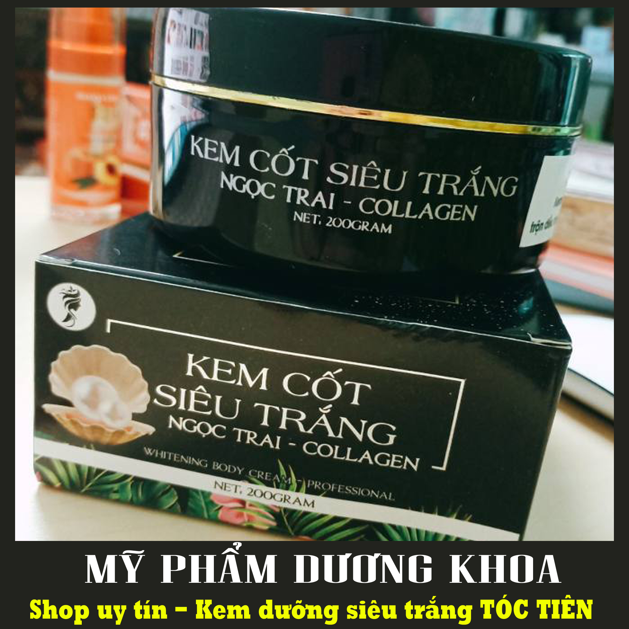 Kem body trắng da Tóc Tiên 200g - Kem cốt siêu trắng tóc tiên ngọc trai collagen (BÁN CHẠY, CHÍNH HÃNG)