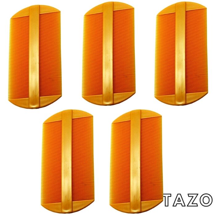 Combo 5 lược dày chải chấy / chí / gầu - màu ngẫu nhiên