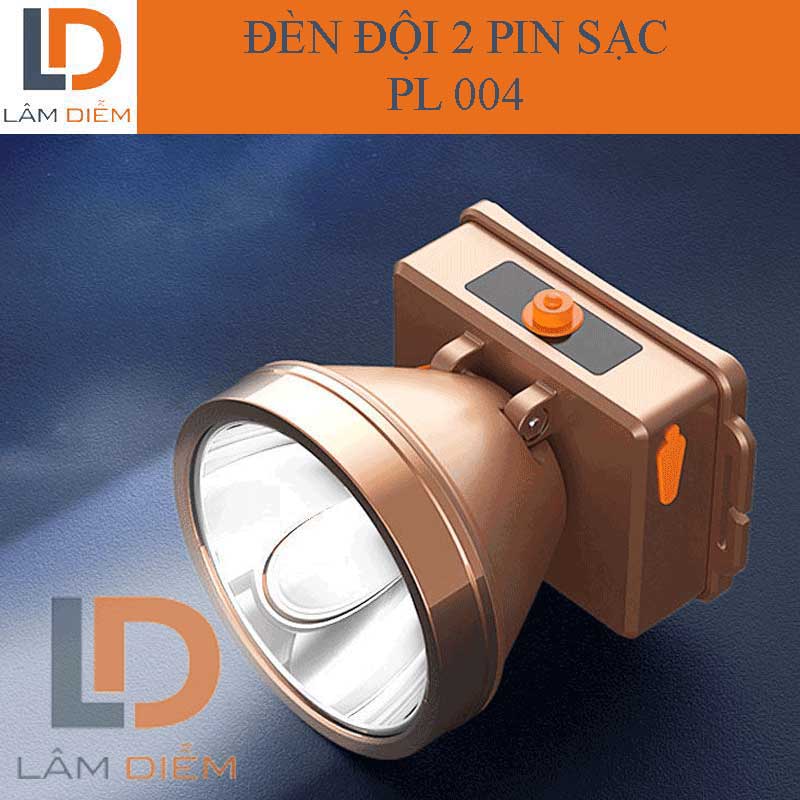 Đèn pin đội đầu siêu sáng Đèn đội đầu pin sạc led siêu sáng 2 chế sáng PL 004