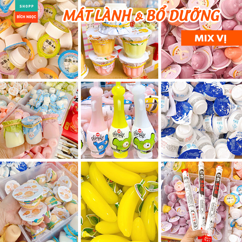 Thạch trái cây Đài Loan, thanh mát thơm ngon bổ dưỡng, chất lượng cho trẻ em và người lớn mix vị 0.5/1kg