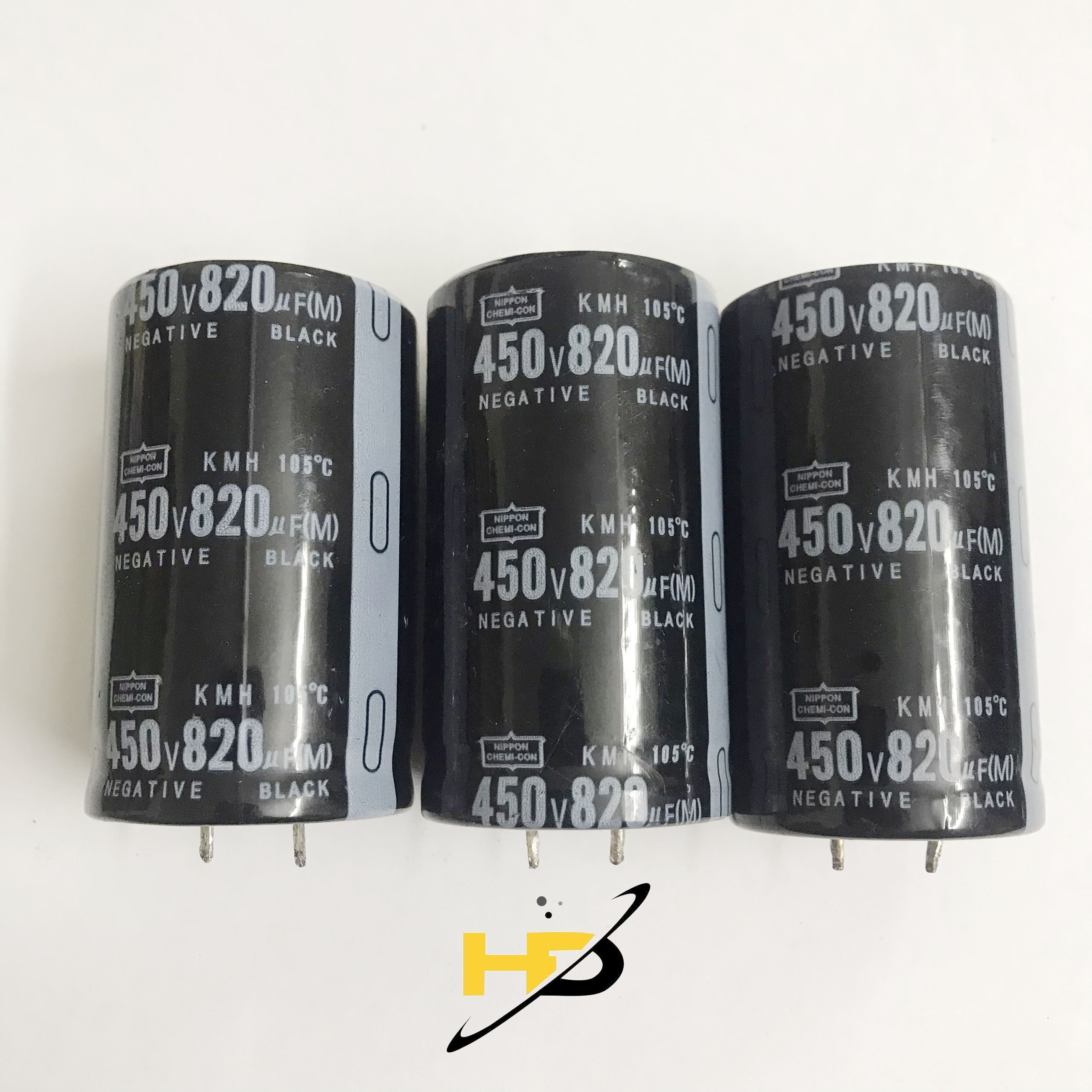 Tụ hóa 450v 820uf phân cực 35x60mm, linh kiện điện tử