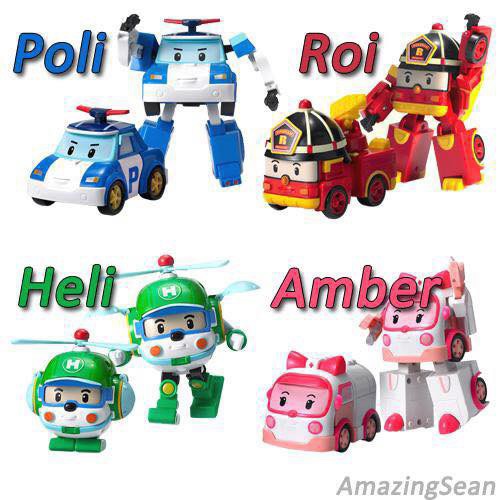 Đồ chơi Robo biến hình robocar poli 4 con 83168-4