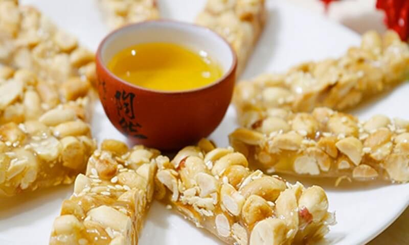 Sale 10% - kẹo lạc vừng, kẹo dồi đặc sản miền quê việt gói 220g-250g