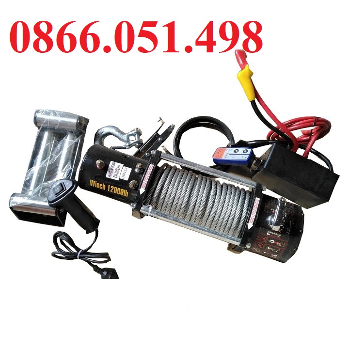 Tời Điện Kéo Xe Kenbo ATV 12000LBS-24V Có Tay Điều Khiển Từ Xa
