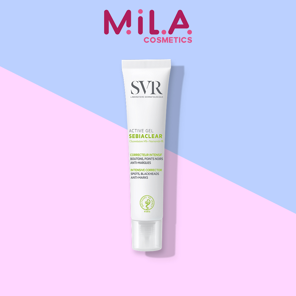 [6-11/12 VOUCHER GIẢM 8%]Kem Dưỡng Ẩm Làm Giảm Mụn Và Giúp Loại Bỏ Dầu Cho Da SVR SEBIACLEAR Active 40ml