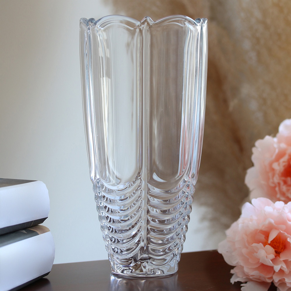 Bình cắm hoa Orion trơn Bohemia Tiệp khắc cao 25cm