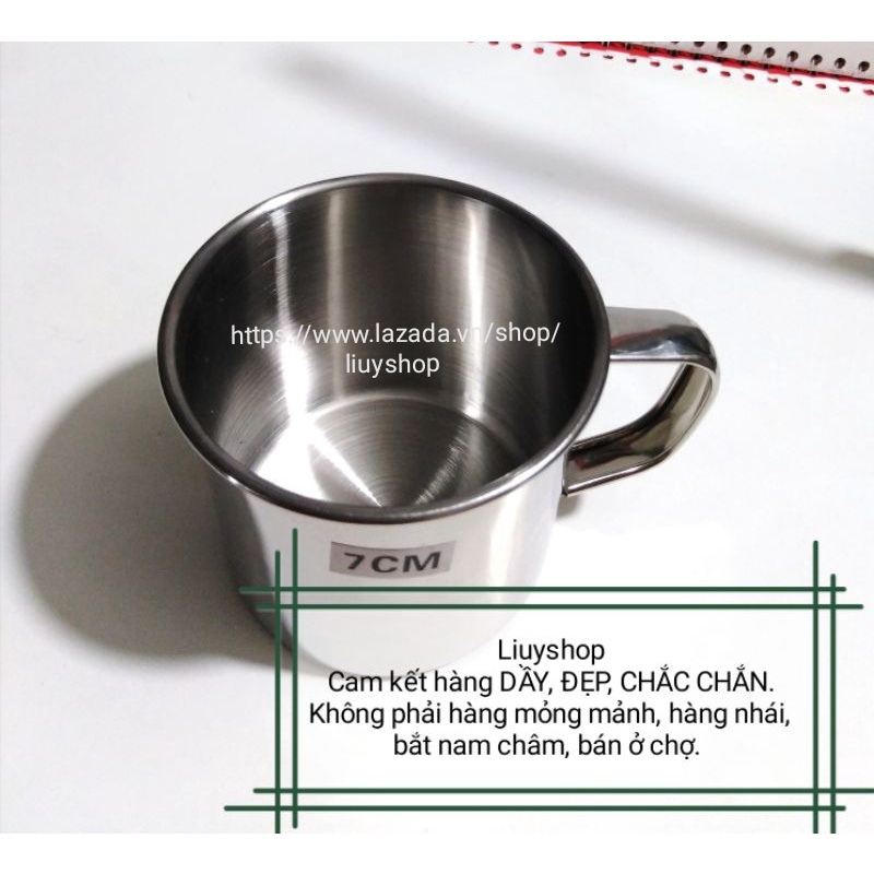 Ca, cốc inox cao cấp 304 không han gỉ cho bé mầm non, tiểu học