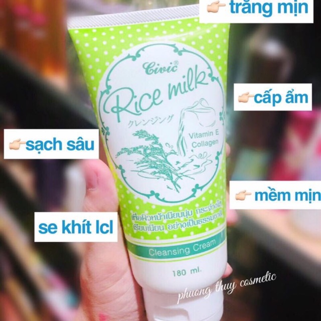 Sữa rửa mặt gạo rice milk thái lan