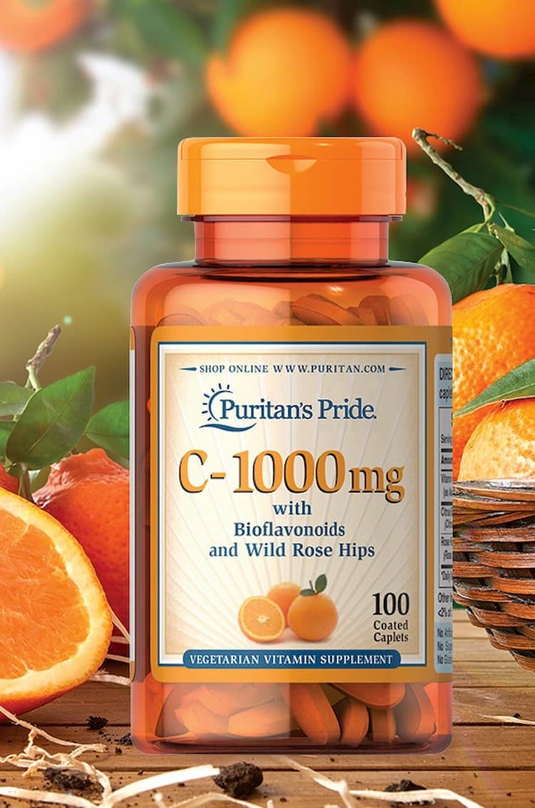 Sales 80% Vitamin C 1000mg 250v tăng cường hệ miễn dịch, chống cảm cúm của Puritan's Pride