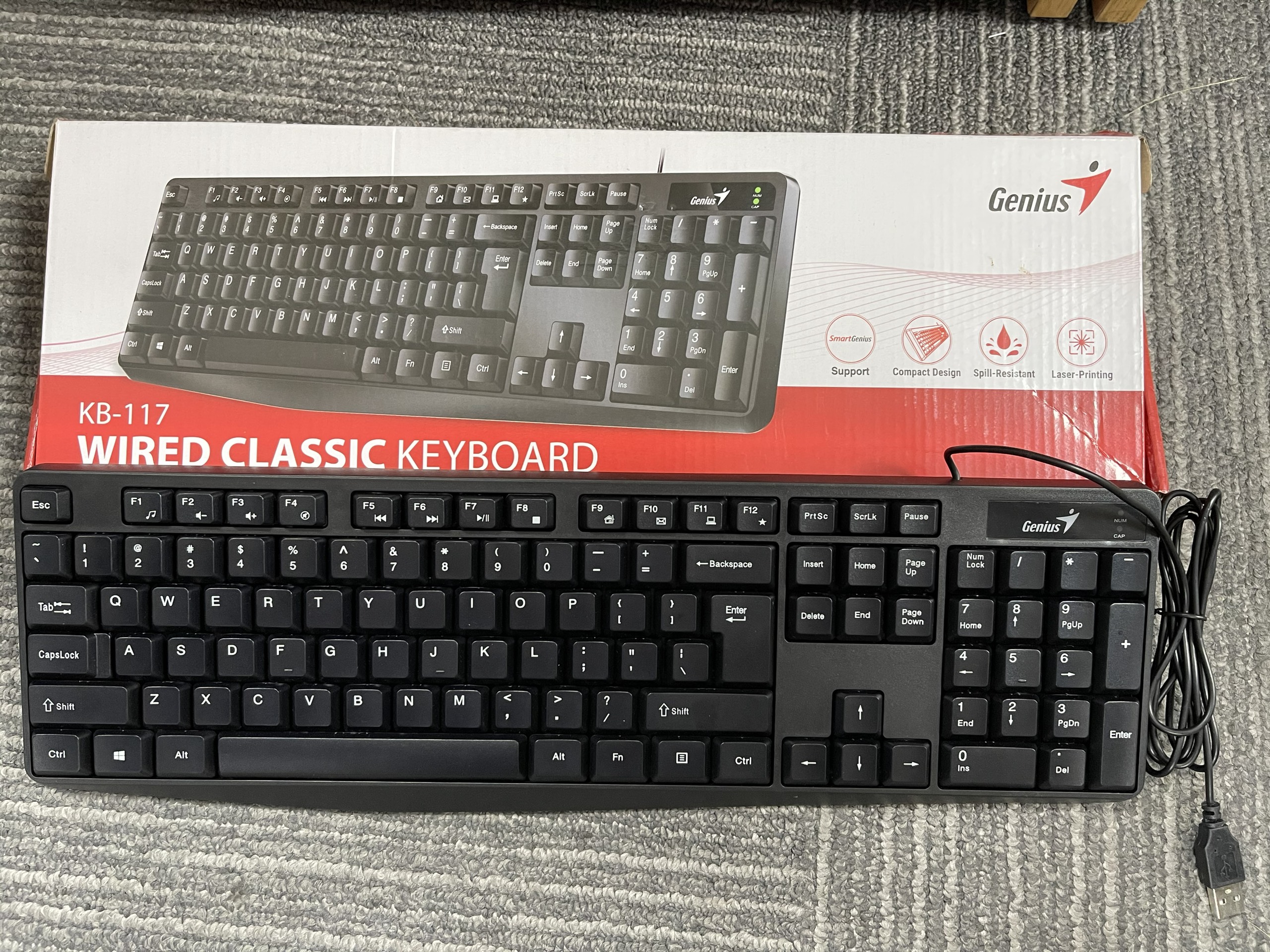 Bàn phím máy tính genius kb-117