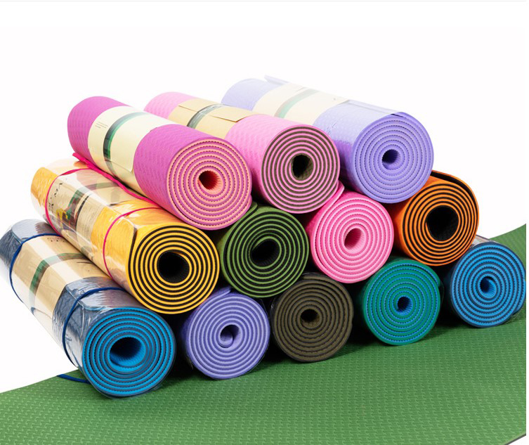 [HCM]Thảm Tập Yoga 2 Lớp Cao Cấp Thảm tập gym và yoga TPE 2 lớp Thảm Tập Gym Thảm Yoga - Thảm lót tập thể dục dài 185M rộng 061M dày 6mm. Thảm dẻo đàn hồi tốt chất liệu an toàn khi tiếp xúc với da có thể sử dụng lâu dài.
