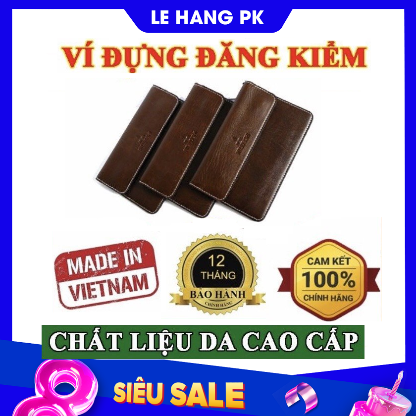 Ví da cao cấp đủ hãng xe Logo đựng giấy tờ ôtô  giấy đăng kiểm