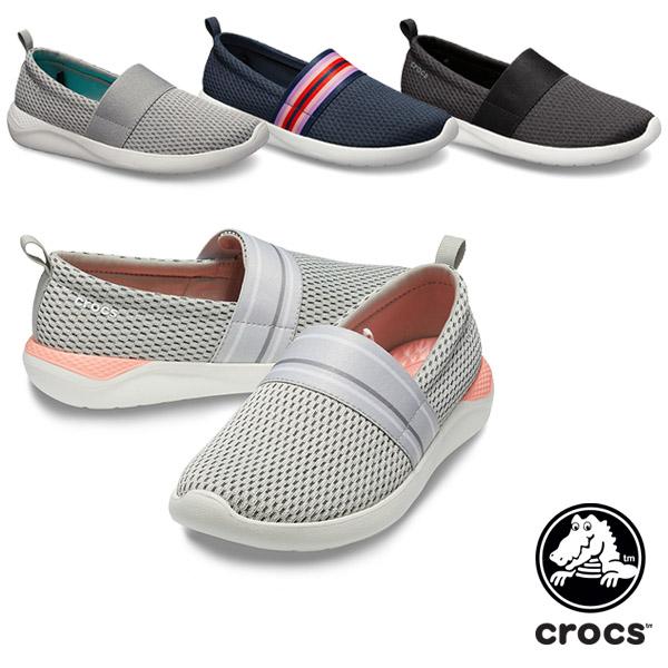 GIÀY VẢI ĐI BỘ CHỐNG HÔI CHÂN CROCS LITERIDE SLIP ON  CHO NỮ