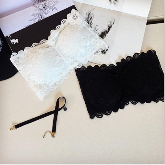 [HCM]Áo Bra Ren Không Dây Họa Tiết Hoa Anh Đào Quyến Rũ Hàng Loại I Chất ren cực đẹp và mềm mại không gây rát hay kích ứng da