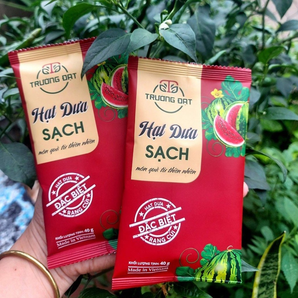 Combo 20 g gói hạt dưa rang củi trường đạt - thích hợp cho quán cà phê/ trà sữa