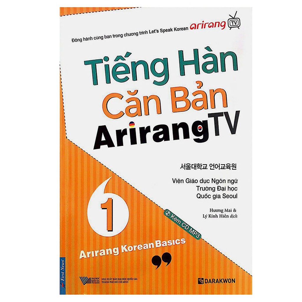 Sách - tiếng hàn căn bản arirang tv