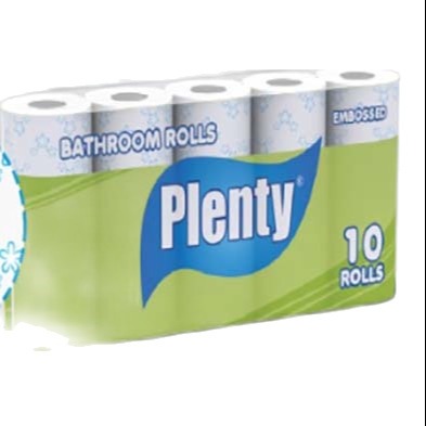 [HCM]Combo 10 cuộn Giấy vệ sinh PLENTY 2 Lớp 215 Tờ/cuộn