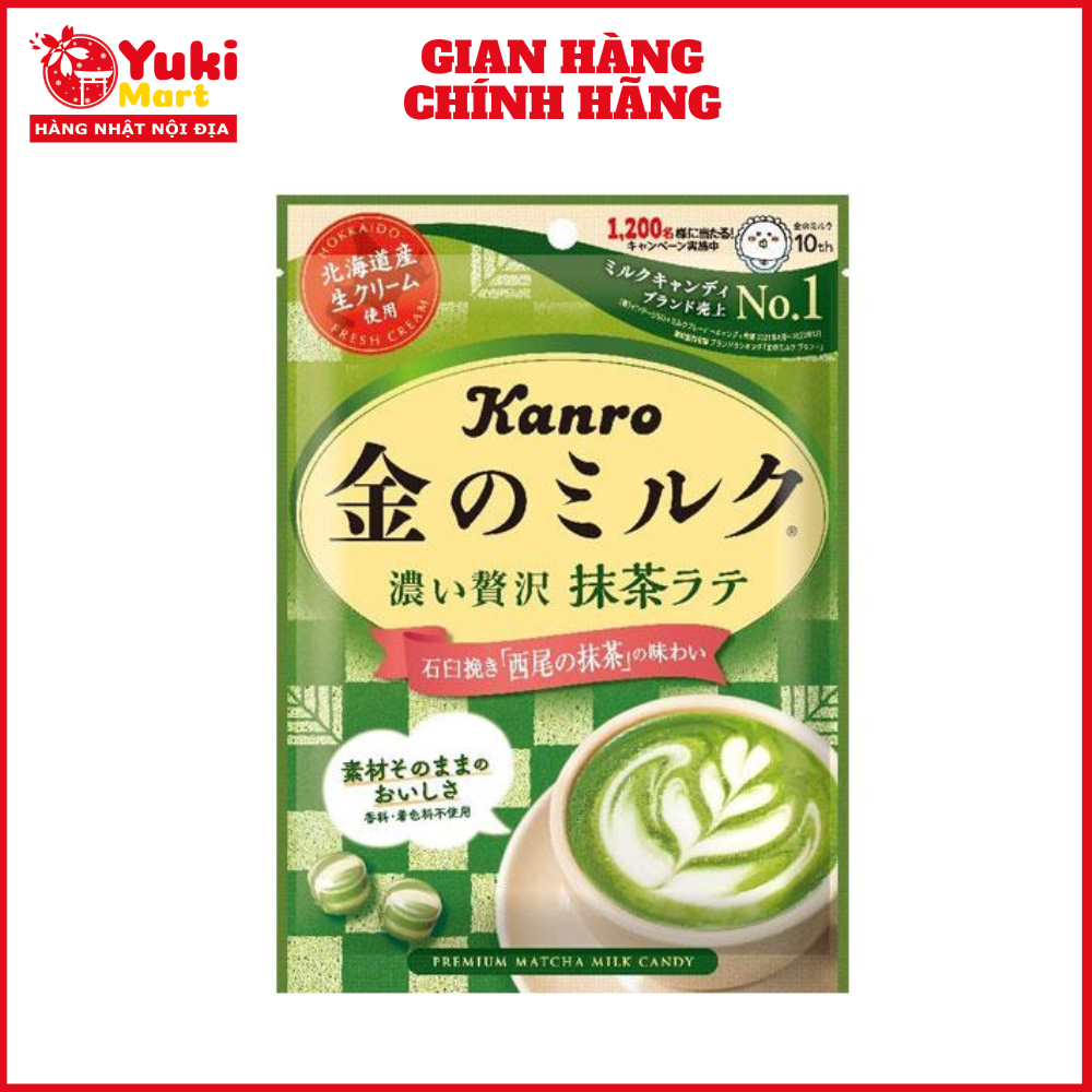 Kẹo trà xanh sữa Matcha Latte Kangro 70g