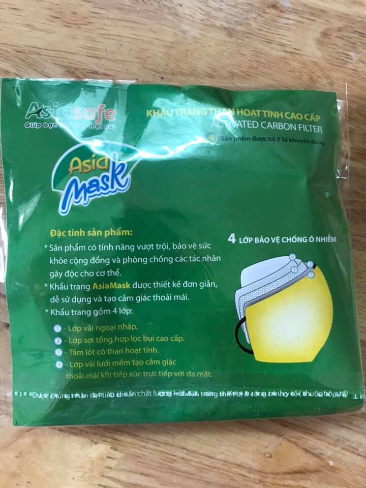 [HCM] khẩu trang than hoạt tính Asia Mask