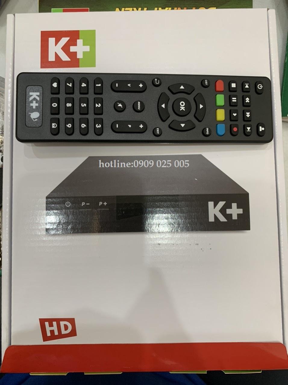 Điều khiển-remote đầu thu k+ hd chảo mẫu mới nhất 2019
